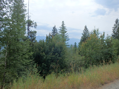 Good visibility and Swan Mountain Range.